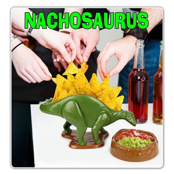 NEW 🦖The Nachosaurus! Dinosaur chip and dip or taco holder - Picture 1 of 16